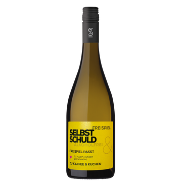 FREISPIEL schäumendes Getränk aus alkoholfreiem Wein "Selbst Schuld"