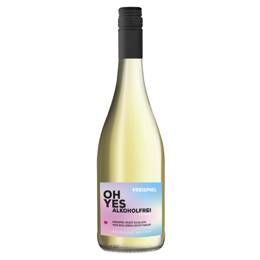 FREISPIEL schäumendes Getränk aus entalkoholisiertem Wein "OH YES"